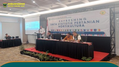 DINAS PERKEBUNAN TANAMAN PANGAN DAN HORTIKULTURA SUMATERA BARAT GELAR KEGIATAN REFRESHING DATA STATISTIK PERTANIAN HORTIKULTURA